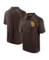 Fanatics Men's Brown San Diego Padres Strong Alone Raglan Polo In Brown