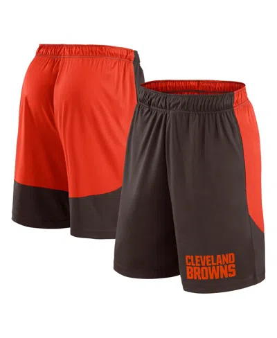 Fanatics Men's Brown/red Cleveland Browns Launch Shorts
