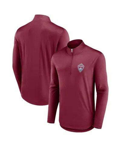 Fanatics Men's Burgundy Colorado Rapids Iconic Quarter-zip Jacket