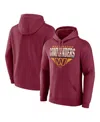 Fanatics Men's Burgundy Washington Commanders Geometric Chrome Pullover Hoodie In Burgundy