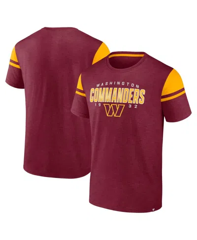 Fanatics Men's Burgundy Washington Commanders Old School Play Slub T-shirt