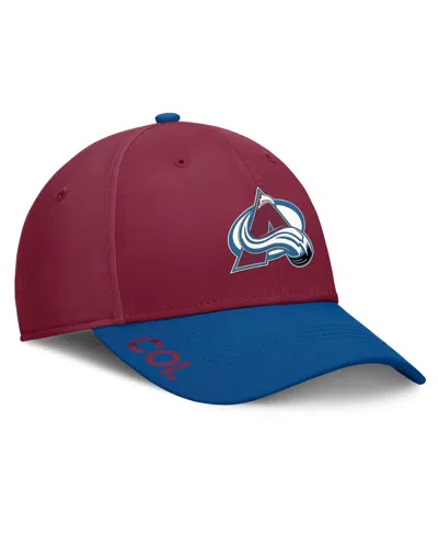 Fanatics Men's Burgundy/blue Colorado Avalanche Authentic Pro Rink Flex Hat In Burgundy,blue