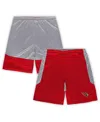 Fanatics Men's Cardinal Arizona Cardinals Big Tall Team Logo Shorts In Cardinal,silver