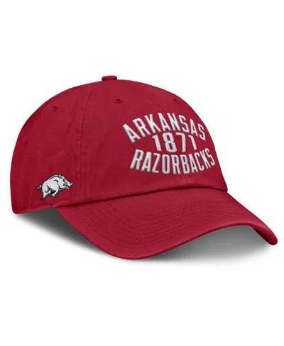 Fanatics Men's Cardinal Arkansas Razorbacks Archer Adjustable Hat In Red