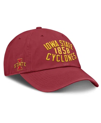 Fanatics Men's Cardinal Iowa State Cyclones Archer Adjustable Hat In Red