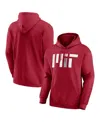 Fanatics Men's Cardinal Mit Engineers Fleece Pullover Hoodie In Red