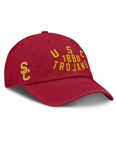 Fanatics Men's Cardinal Usc Trojans Archer Adjustable Hat In Red