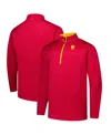 Fanatics Men's Cardinal Usc Trojans Big Tall Defender Quarter-zip Top In Cardinal