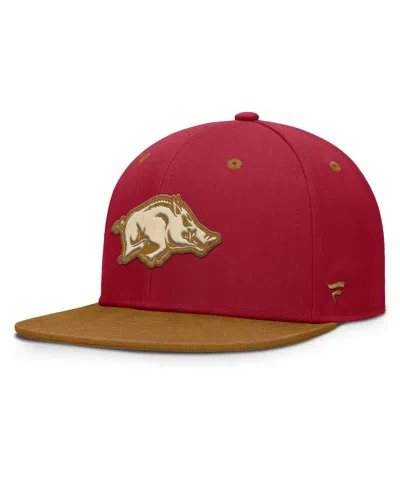 Fanatics Men's Cardinal/brown Arkansas Razorbacks Nobo Fitted Hat