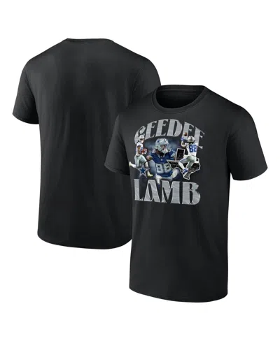 Fanatics Men's Ceedee Lamb Black Dallas Cowboys Notorious Player T-shirt