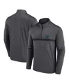 Fanatics Men's Charcoal Carolina Panthers Head-to-head Quarter-zip Pullover Sweatshirt In Gray