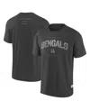 Fanatics Men's Charcoal Cincinnati Bengals Elements Weathered Tonal Future Ground T-shirt In Black