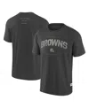 Fanatics Men's Charcoal Cleveland Browns Elements Weathered Tonal Future Ground T-shirt