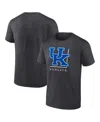 Fanatics Men's Charcoal Kentucky Wildcats Fundamentals Halved Team T-shirt In Charcoal