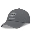 Fanatics Men's Charcoal Los Angeles Kings Washed Adjustable Hat In Charcoal