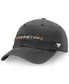 Fanatics Men's Charcoal Nashville Predators Wordmark Core Fundamental Adjustable Hat