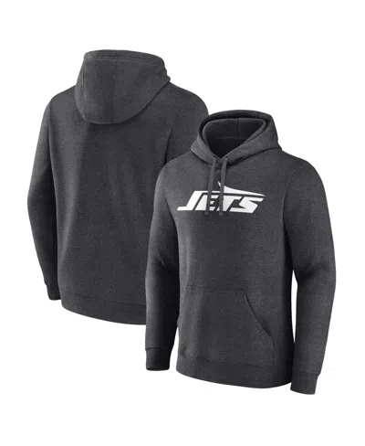 Fanatics Men's Charcoal New York Jets Primary Logo Pullover Hoodie