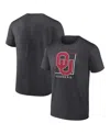 Fanatics Men's Charcoal Oklahoma Sooners Fundamentals Halved Team T-shirt In Charcoal