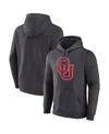 Fanatics Men's Charcoal Oklahoma Sooners Primary Logo Pullover Hoodie In Charcoal