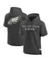 Fanatics Men's Charcoal Philadelphia Eagles Elements Future Ground Lettering Short Sleeve Pullover Hoodie In Charcoal