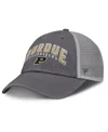 Fanatics Men's Charcoal Purdue Boilermakers Ionic Trucker Adjustable Hat In Charcoal