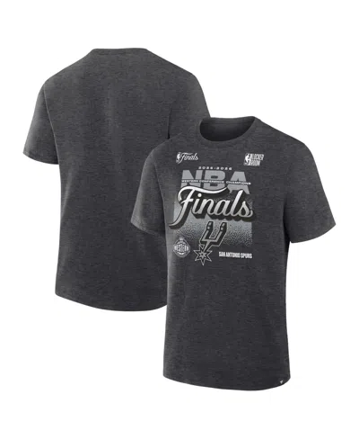 Fanatics Men's Charcoal San Antonio Spurs 2026 Western Conference Champions Locker Room T-shirt In Multi