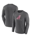 Fanatics Men's Charcoal Texas A&m Aggies Defender Long Sleeve T-shirt In Gray