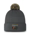 Fanatics Men's Charcoal Vegas Golden Knights 2024 Nhl Draft Cuffed Knit Hat With Pom In Charcoal