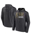 Fanatics Men's Charcoal Vegas In Knights Never Quit Pullover Hoodie In Charcoal,black