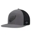 Fanatics Men's Charcoal/black Detroit Red Wings Fairweather Adjustable Hat