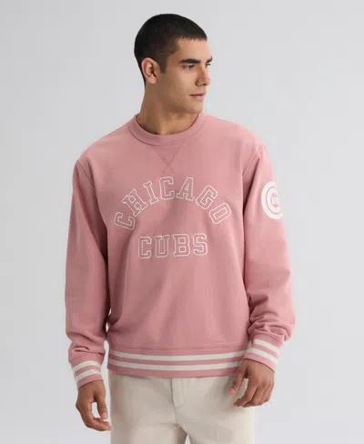 Fanatics Men's Chicago Cubs Iconic Terry Relaxed-fit Sweatshirt In Pink
