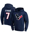 Fanatics Men's C.j. Stroud Navy Houston Texans Big Tall Name Number Fleece Pullover Hoodie In Navy
