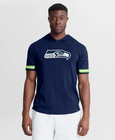 Fanatics Men's College Navy Seattle Seahawks Optimal Play Short Sleeve Hooded T-shirt In Blue