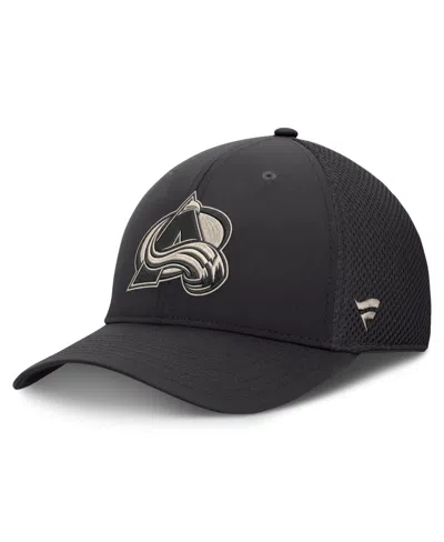 Fanatics Men's Colorado Avalanche Road Stretch Fit Mesh Baseball Cap In Charcoal