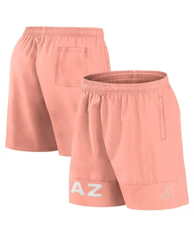 Fanatics Men's Coral Arizona Diamondbacks Elements Swim Shorts In Pink