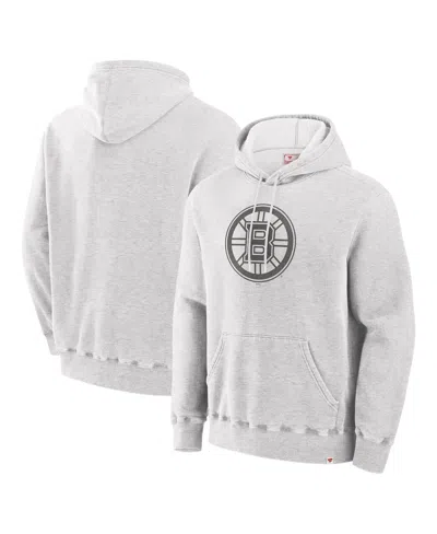 Fanatics Men's Cream Boston Bruins Made In Canada Pullover Hoodie