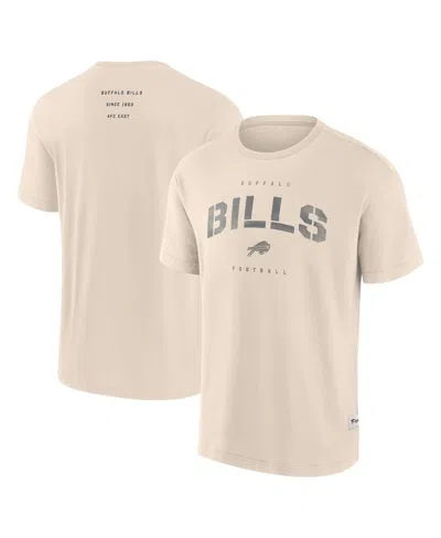 Fanatics Men's Cream Buffalo Bills Elements Weathered Tonal Future Ground T-shirt In White