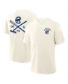 Fanatics Men's Cream Chicago Cubs Nostalgia Stadium Slub T-shirt In Neutral