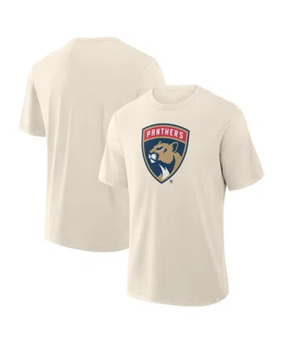 Fanatics Men's Cream Florida Panthers Stadium Slub T-shirt In White