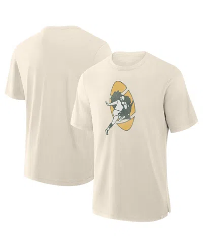 Fanatics Men's Cream Green Bay Packers Slub T-shirt