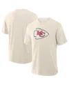 Fanatics Men's Cream Kansas City Chiefs Slub T-shirt In Cream