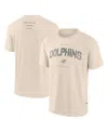 Fanatics Men's Cream Miami Dolphins Elements Weathered Tonal Future Ground T-shirt In Neutral