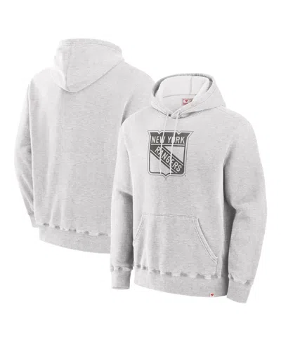 Fanatics Men's Cream New York Rangers Made In Canada Pullover Hoodie