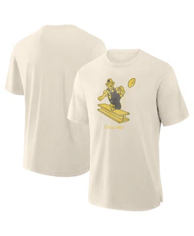 Fanatics Men's Cream Pittsburgh Steelers Slub T-shirt