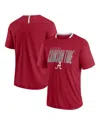 Fanatics Men's Crimson Alabama Crimson Tide Defender Fade Slant T-shirt In Crimson