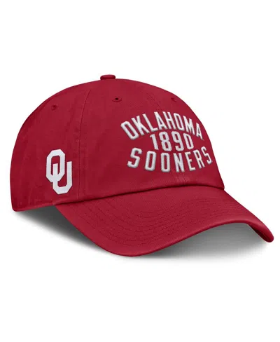 Fanatics Men's Crimson Oklahoma Sooners Archer Adjustable Hat In Red