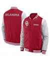 Fanatics Men's Crimson Oklahoma Sooners Elementsâ Elite Full-snap Jacket In Red