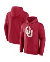 Fanatics Men's Crimson Oklahoma Sooners Fleece Pullover Hoodie In Crimson