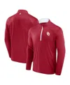 Fanatics Men's Crimson Oklahoma Sooners Fundamental Defender Quarter-zip Jacket In Red