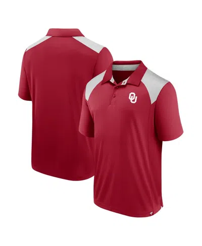 Fanatics Men's Crimson Oklahoma Sooners Star Class Polo Shirt In Red